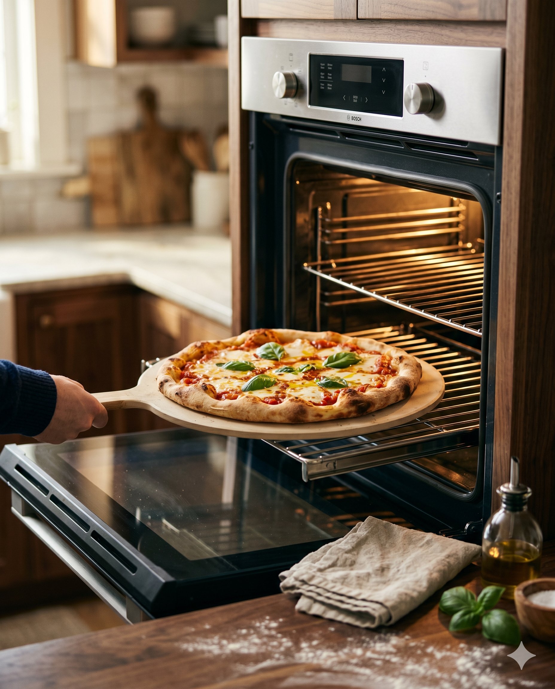 Pizza en horno convencional 250 grados