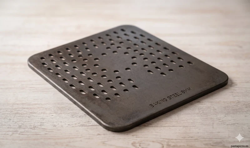 Acero para hornear pizza 8mm genérico Amazon España