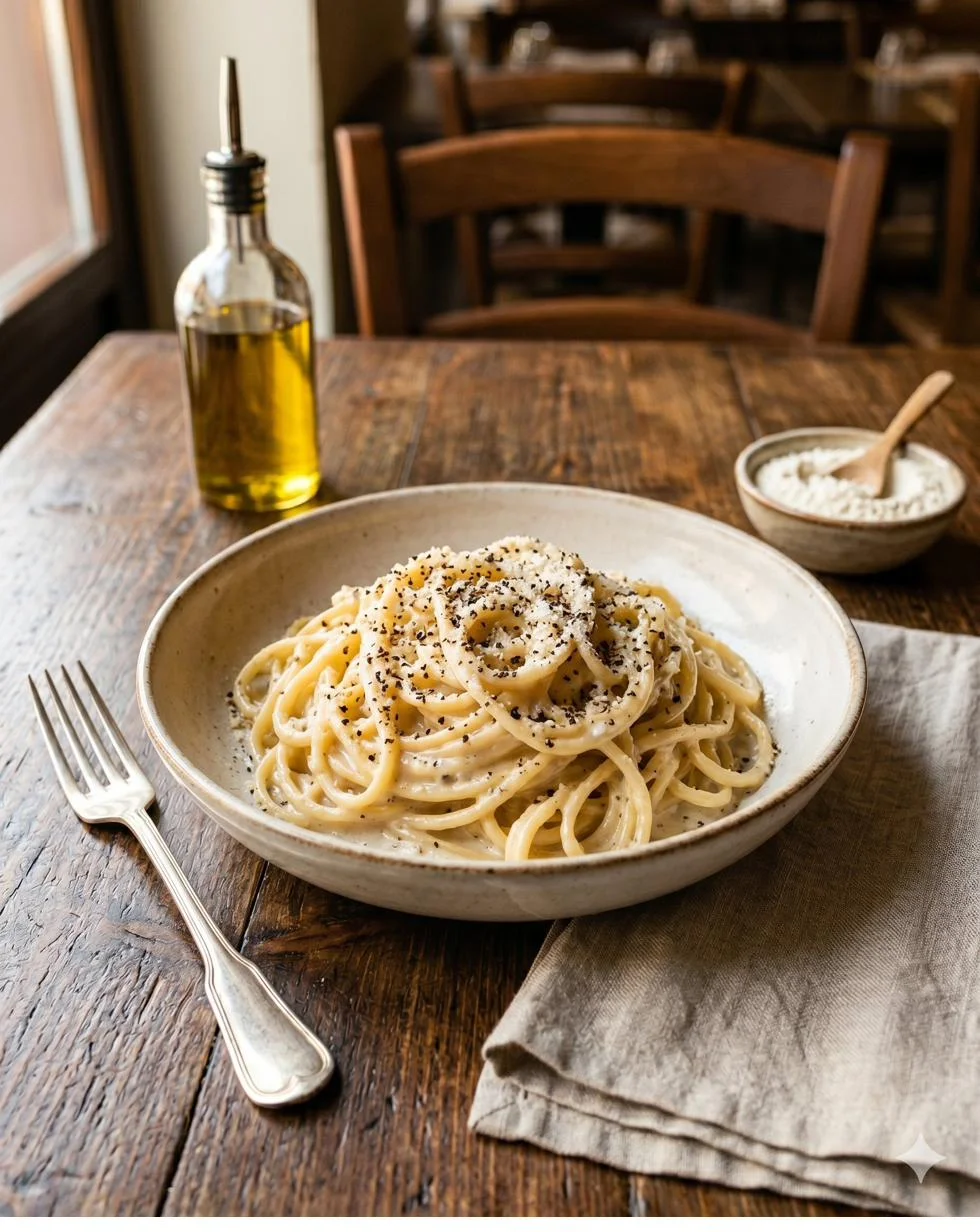 Pasta fresca rellena de ricotta y espinacas con mantequilla y salvia