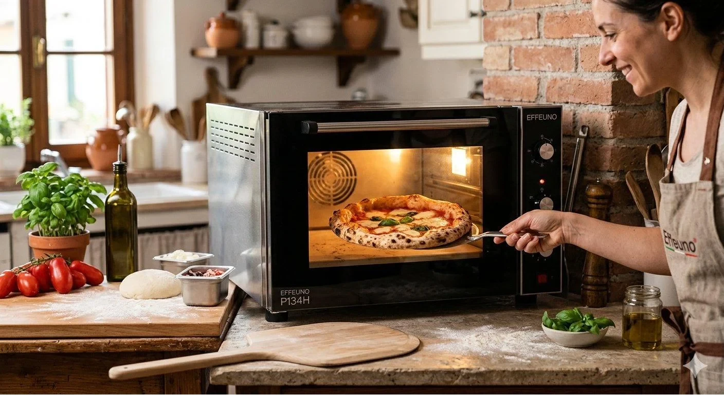 Effeuno P134H — horno eléctrico profesional de alta temperatura para pizza en interior