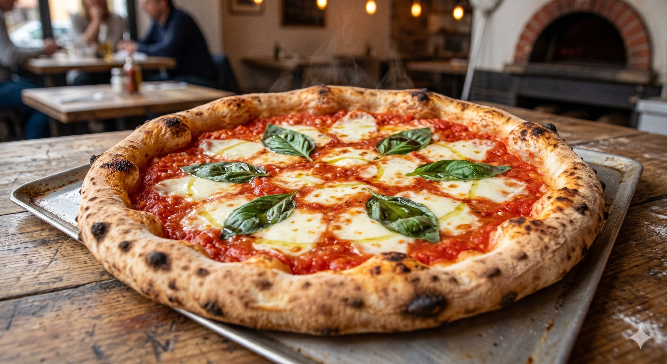Pizza margherita clásica italiana
