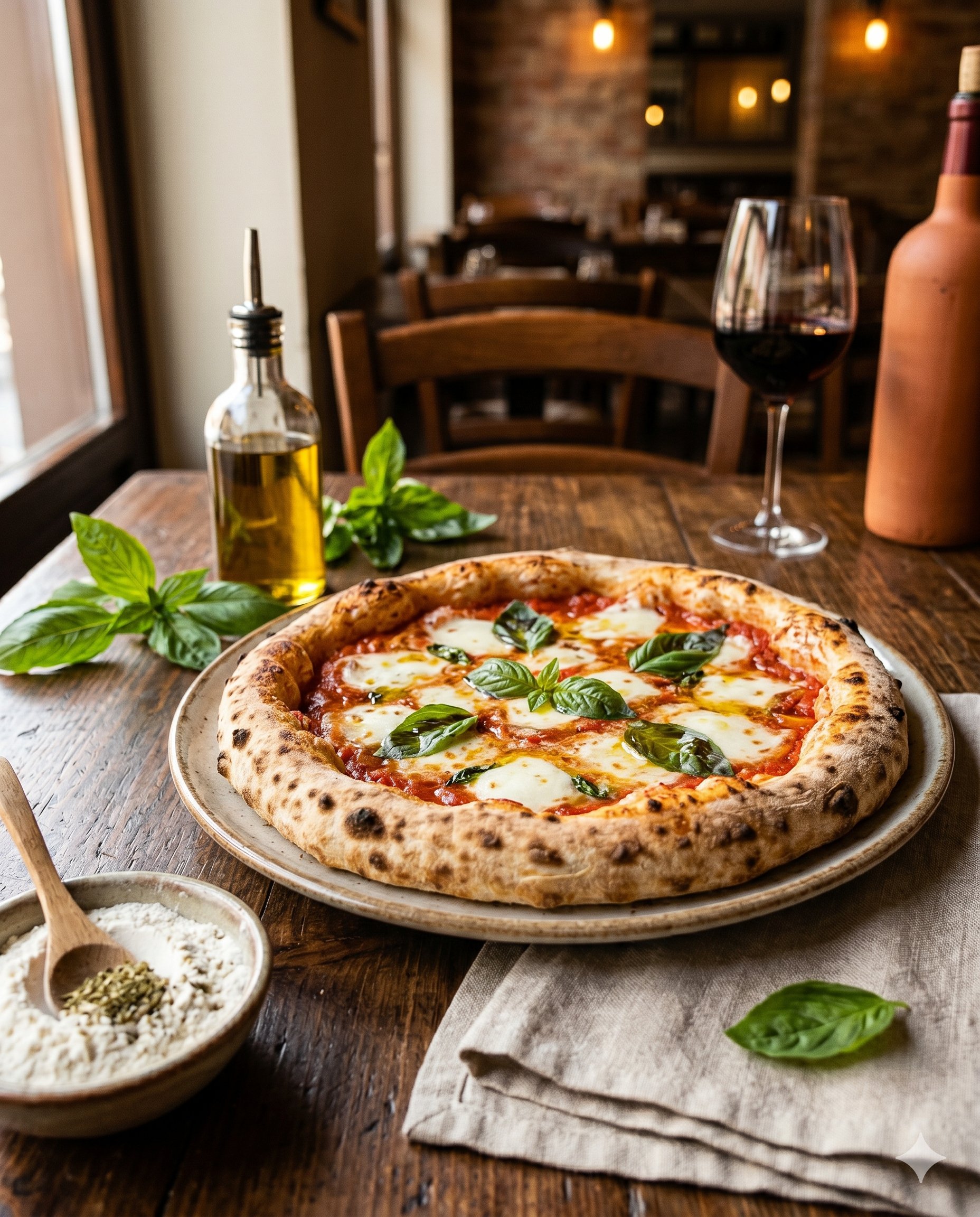 Pizza napolitana auténtica masa larga fermentación